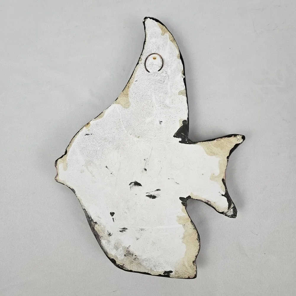MCM Ceramicraft Angel Fish Tropic Treasures Wall Plaque Kitsch Hanging Decor